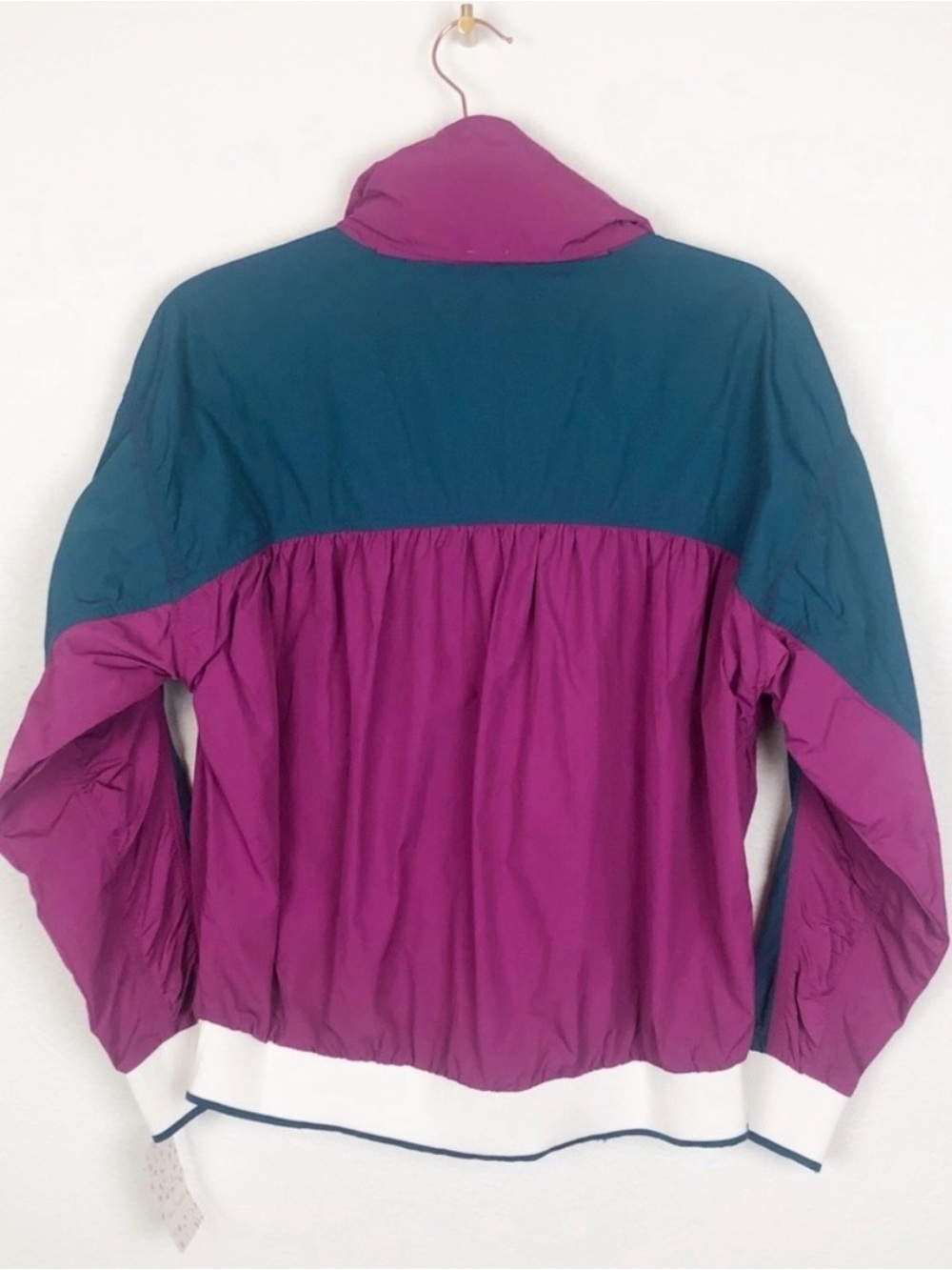Free People Colorblock Highline Bomber Jacket L - Picture 3 of 8